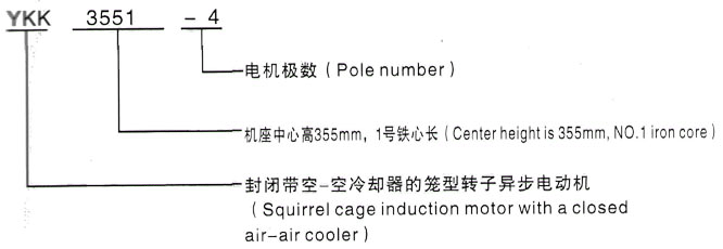 YKK系列(H355-1000)高压YKK6302-4/2000KW三相异步电机西安泰富西玛电机型号说明